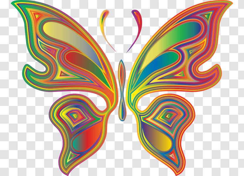 Butterfly Desktop Wallpaper Color Clip Art - Rainbow - Variations Transparent PNG