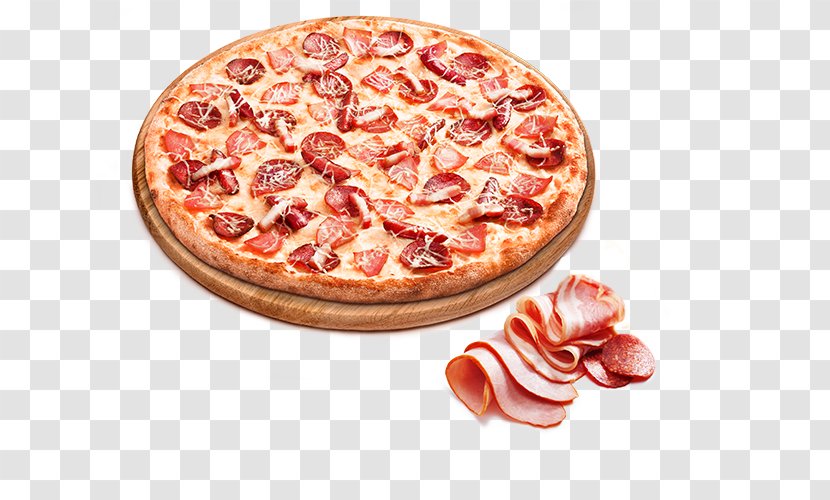 Sicilian Pizza Ham Sushi Domino's - Dish Transparent PNG