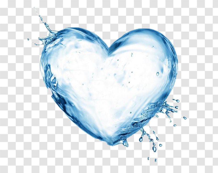 Water Filter Ionizer Health Drinking - Frame - Heart-shaped Droplets Transparent PNG