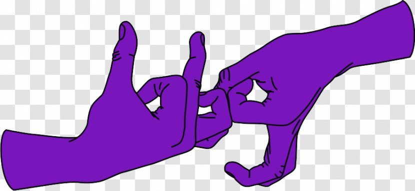 Thumb Clip Art Illustration Finger Purple - Silhouette - Ice Cube Today Was A Good Day Transparent PNG