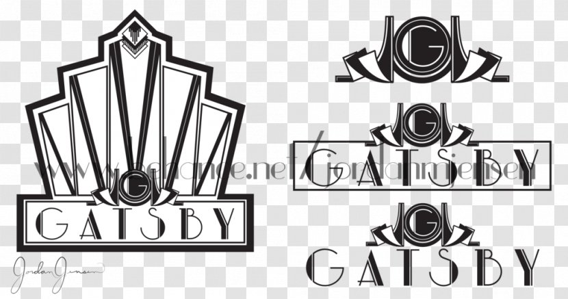 Logo The Great Gatsby Graphic Design - Black And White Transparent PNG