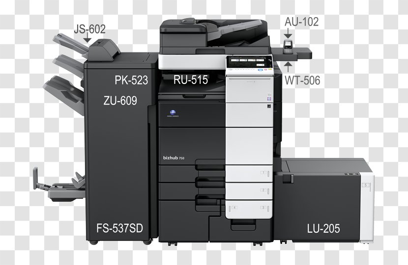 Konica Minolta Multi-function Printer Paper Image Scanner - Document Transparent PNG