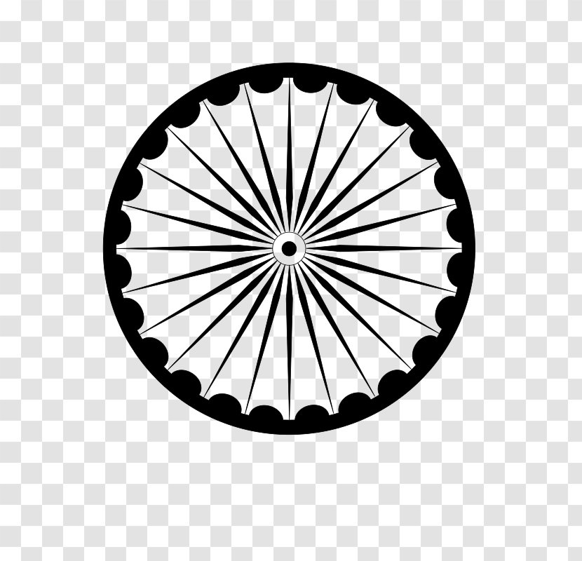 Ashoka Chakra Sarnath Clip Art - Symmetry - Ashok Transparent PNG
