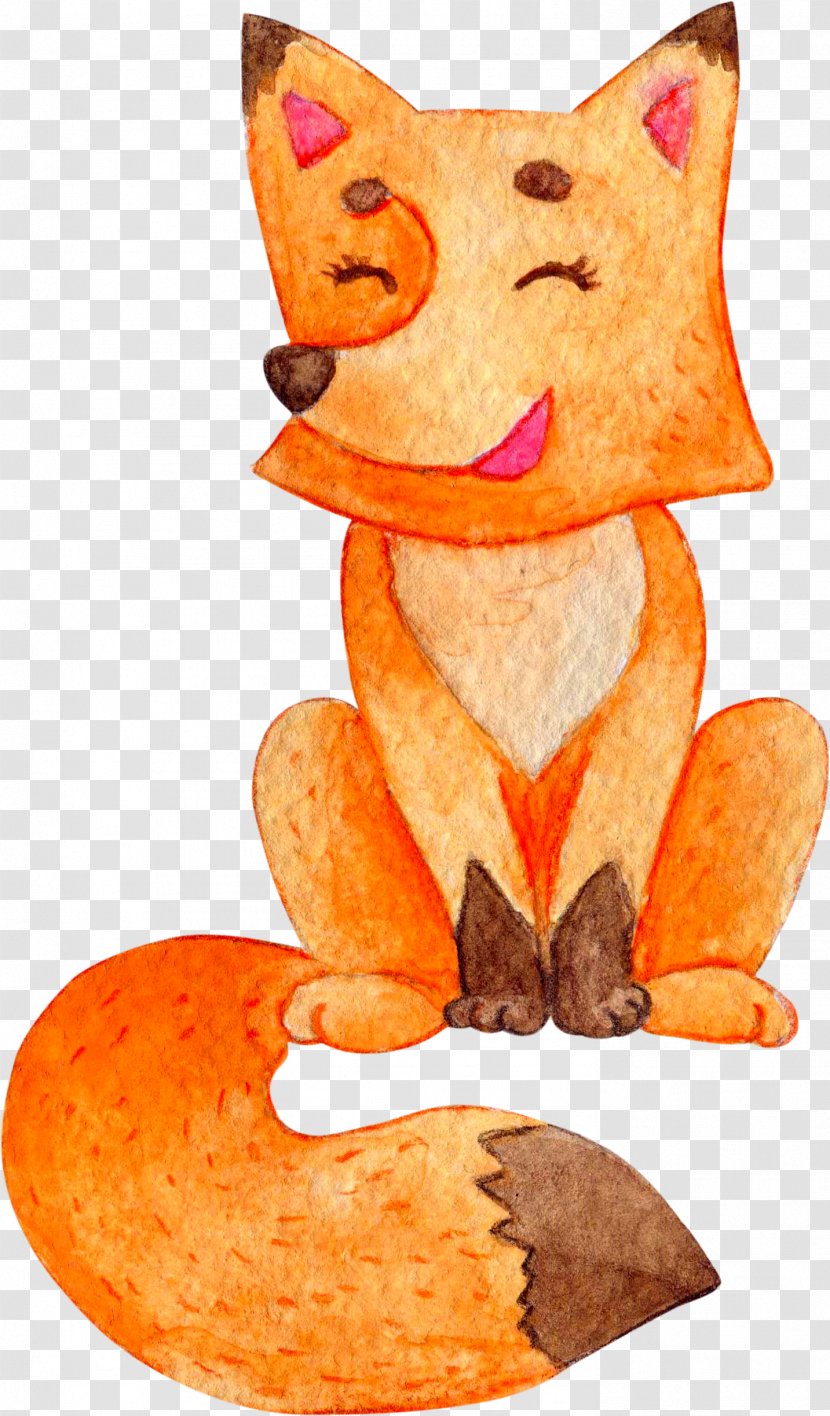 Red Fox Download Watercolor Painting - Cuisine Transparent PNG