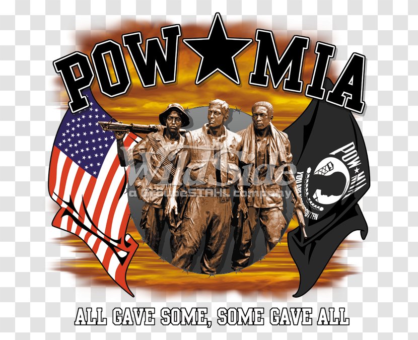 National League Of Families POW/MIA Flag Missing In Action Prisoner War Vietnam Issue - Brand - Military Transparent PNG