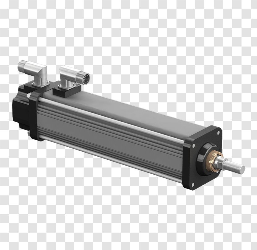 Linear Actuator Electric Motor Roller Screw Servomechanism Transparent PNG