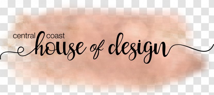 Logo Handwriting Brand Central Coast House Of Design Font - Writing - Gold BOARD Transparent PNG
