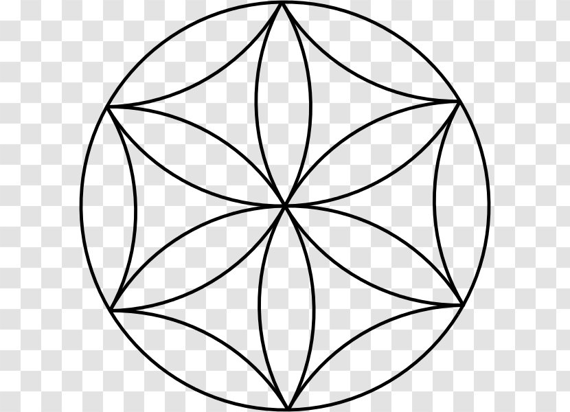 Overlapping Circles Grid Aphrodite Symbol Flower Greek Mythology - Rose Transparent PNG