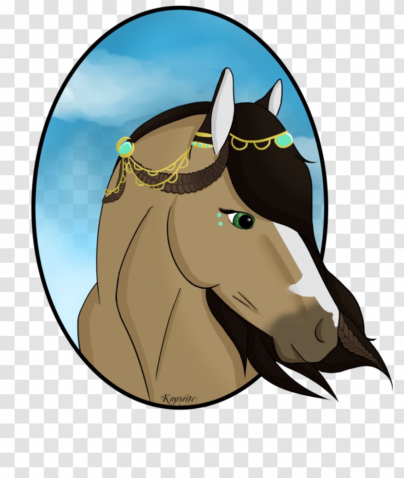 Mustang Rein Stallion Illustration Halter - Snout Transparent PNG