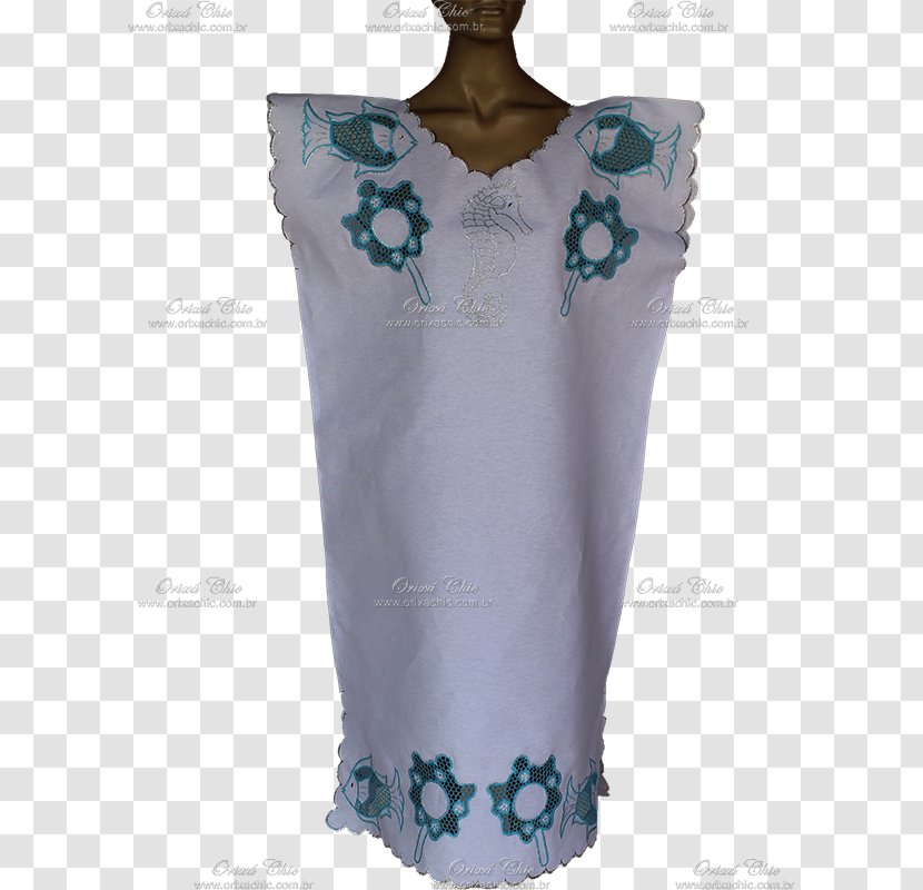 Dress Neck Turquoise - Cavalo Marinho Transparent PNG