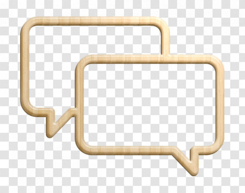 Linear Communication Icon Speech Bubbles Icon Chat Icon Transparent PNG