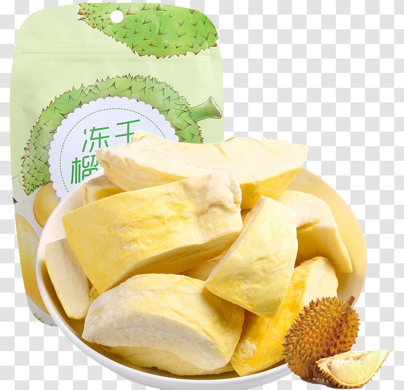 Durio Zibethinus Thai Cuisine Dried Fruit Freeze-drying Snack - Preserves - Frozen Durian Dry Transparent PNG