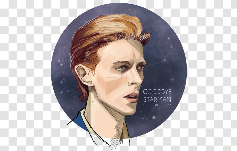 David Bowie Portrait Art Drawing The Rise And Fall Of Ziggy Stardust Spiders From Mars - Facial Hair Transparent PNG