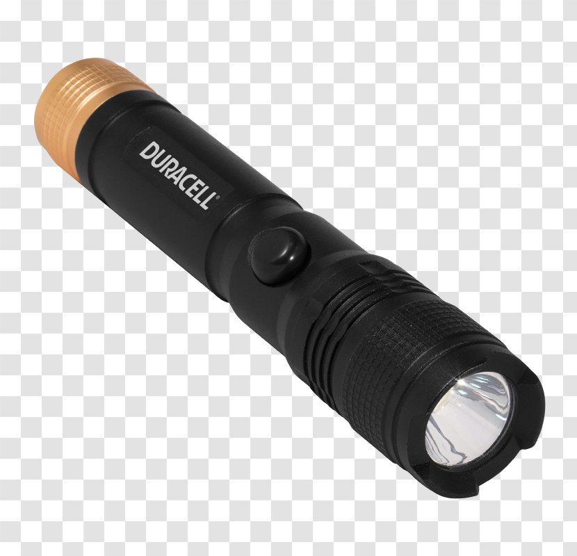 Flashlight Light-emitting Diode Duracell Electric Battery Alkaline - Flashlights Transparent PNG