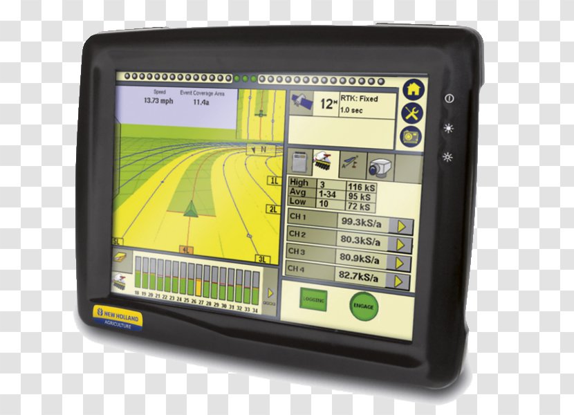 Precision Agriculture Agricultural Machinery New Holland Global Positioning System - Gps Monitor Transparent PNG