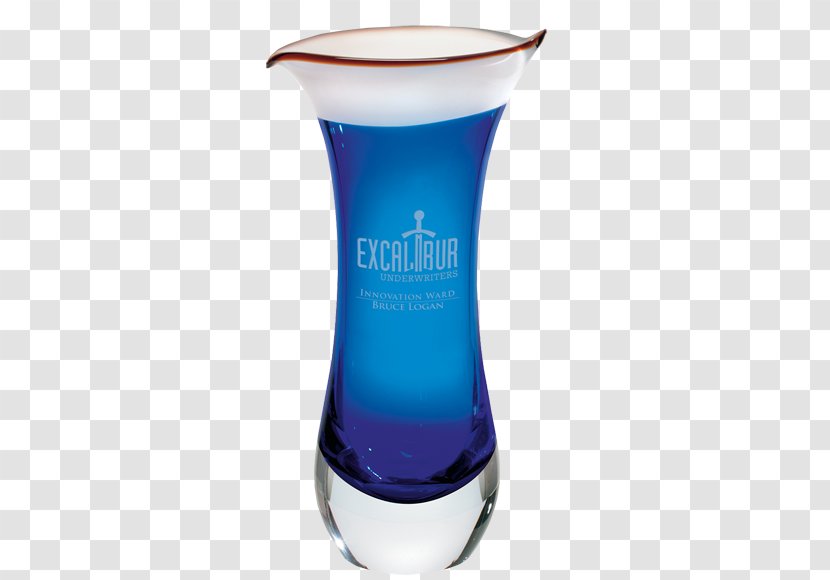 Award Glass Art Vase Blue - Liquid - Crystal Glassware Transparent PNG