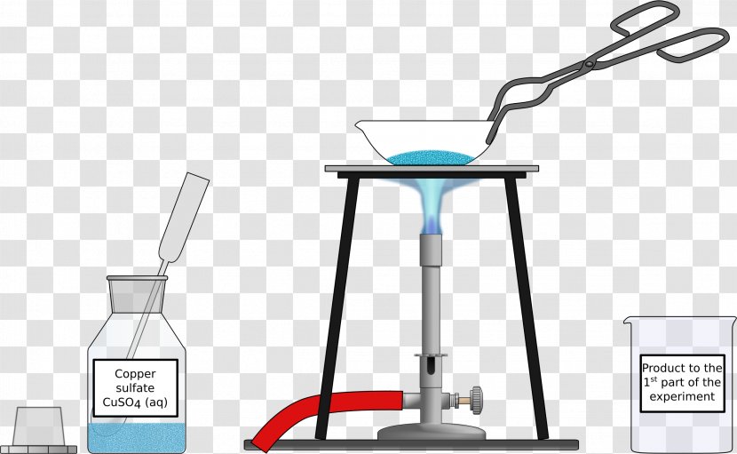 Copper(II) Sulfate Evaporation Melting Point Heat - Experiment - Copper Transparent PNG