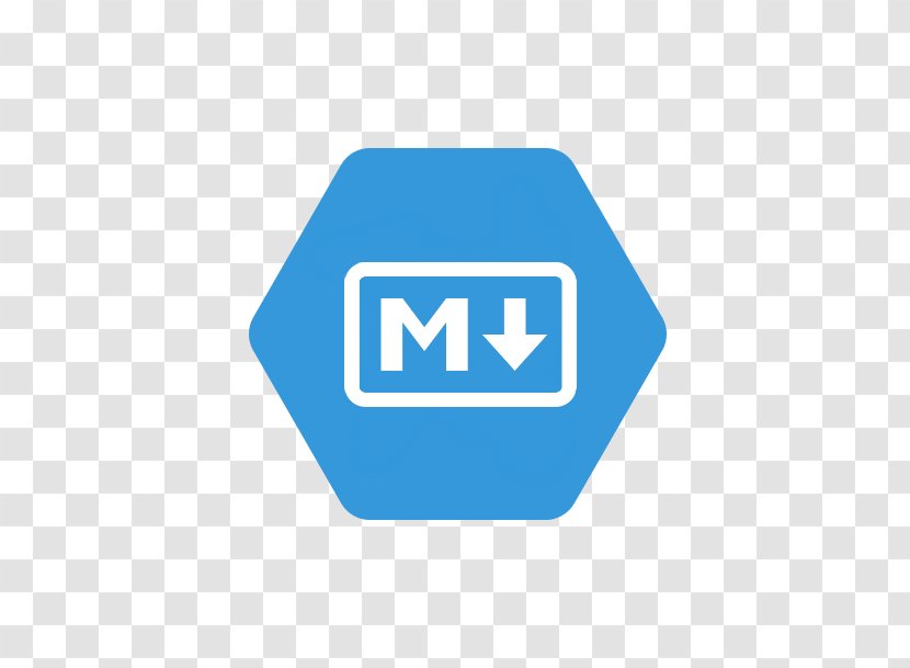 Logo Brand Markdown - Blue - Area Transparent PNG