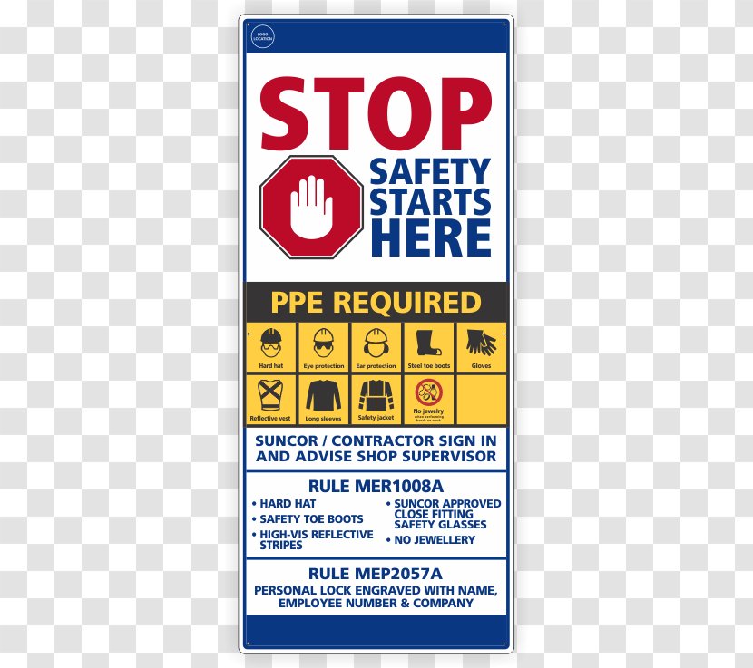 Construction Site Safety Steel-toe Boot Sign Hazard - Warning - PPE Symbols Transparent PNG