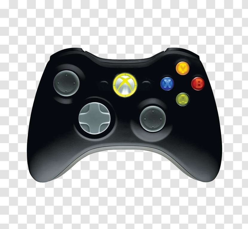 Xbox 360 Controller One Black - Gamepad Transparent PNG