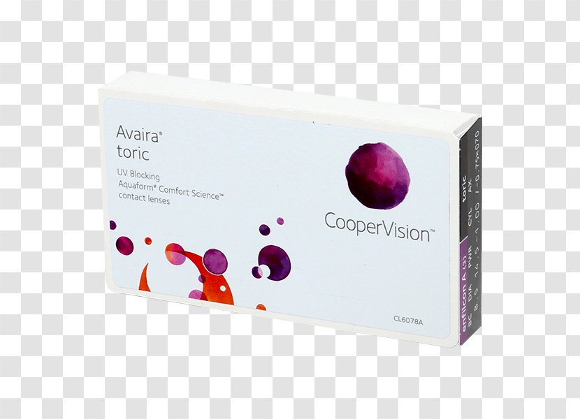 Contact Lenses Avaira Lens Vitality CooperVision Biofinity - Toric - Glasses Transparent PNG