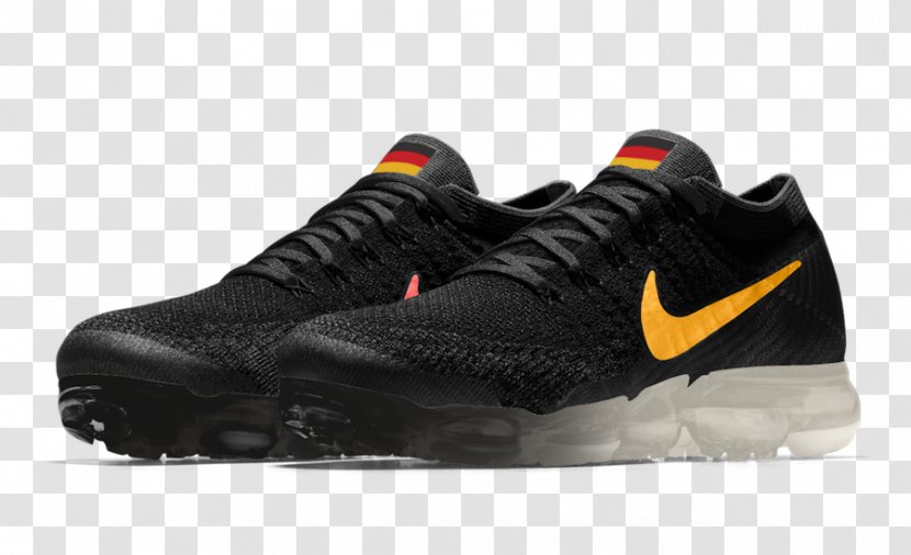 Nike Air Vapormax Flyknit Black/ Black-Anthracite-White Sports Shoes VaporMax Men's Running Shoe - Cartoon Transparent PNG