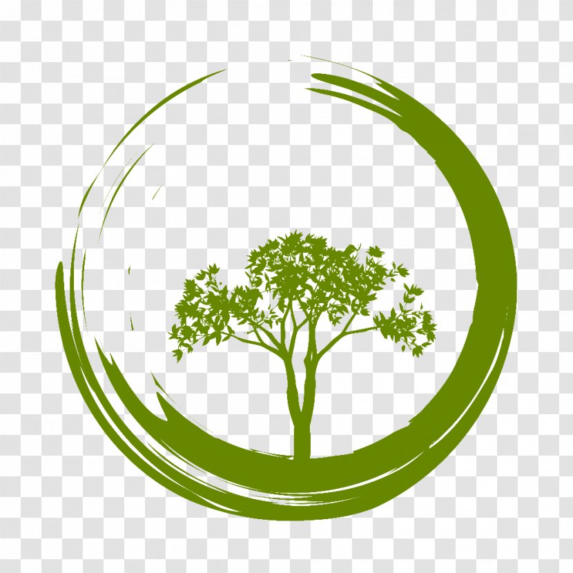 Spirituality Logo Om - Symbol - Watercolor Tree Transparent PNG
