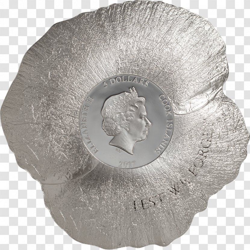 Silver Coin Remembrance Poppy - Veteran Transparent PNG