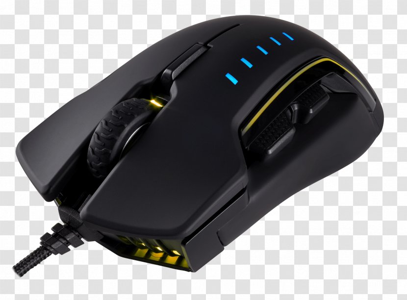 Computer Mouse Dots Per Inch Corsair GLAIVE RGB Backlight Color Model - Component Transparent PNG