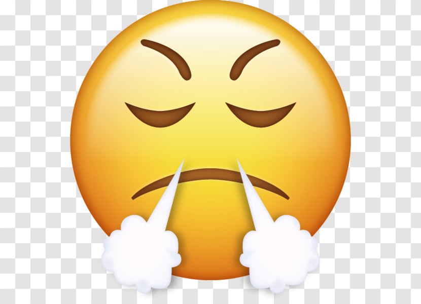 IPhone Emoji Anger Smiley Emoticon - Apple Color - Angry Transparent PNG