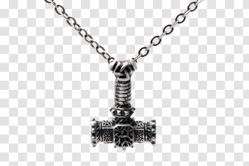 Thor Charms & Pendants Necklace Odin Mjölnir - Chain Transparent PNG