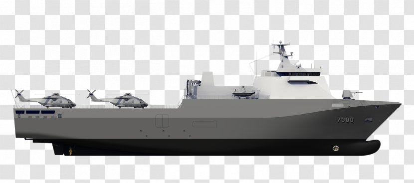 Enforcer Amphibious Transport Dock Damen Group Warfare Ship - Missile Boat Transparent PNG
