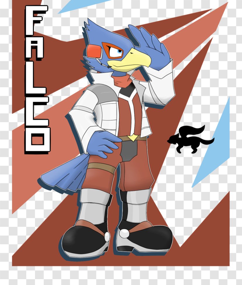 Super Smash Bros. For Nintendo 3DS And Wii U Star Fox: Assault Falco Lombardi Drawing - Silhouette Transparent PNG