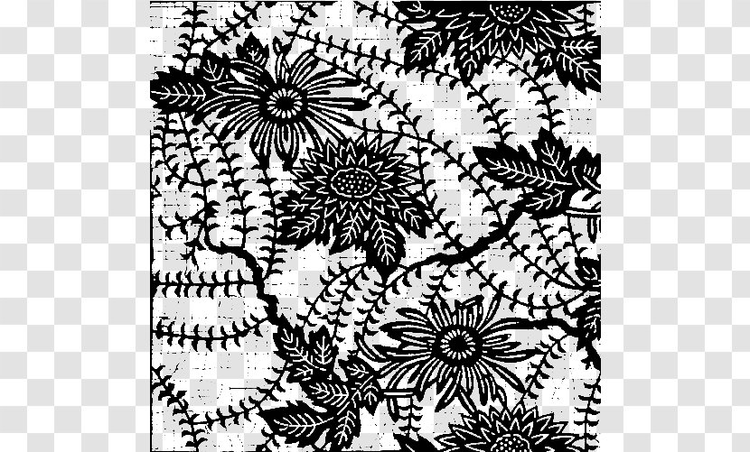 Black And White Japanese Emblems Designs Floral Design Ornament Motif - Chinese Painting - Taobao,Lynx,design,Men's,Women,Shading Korea,Pattern,pattern,background Transparent PNG