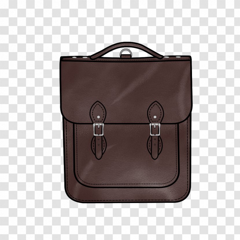 Leather Baggage Briefcase Backpack - Brown - Walnut Bags Transparent PNG