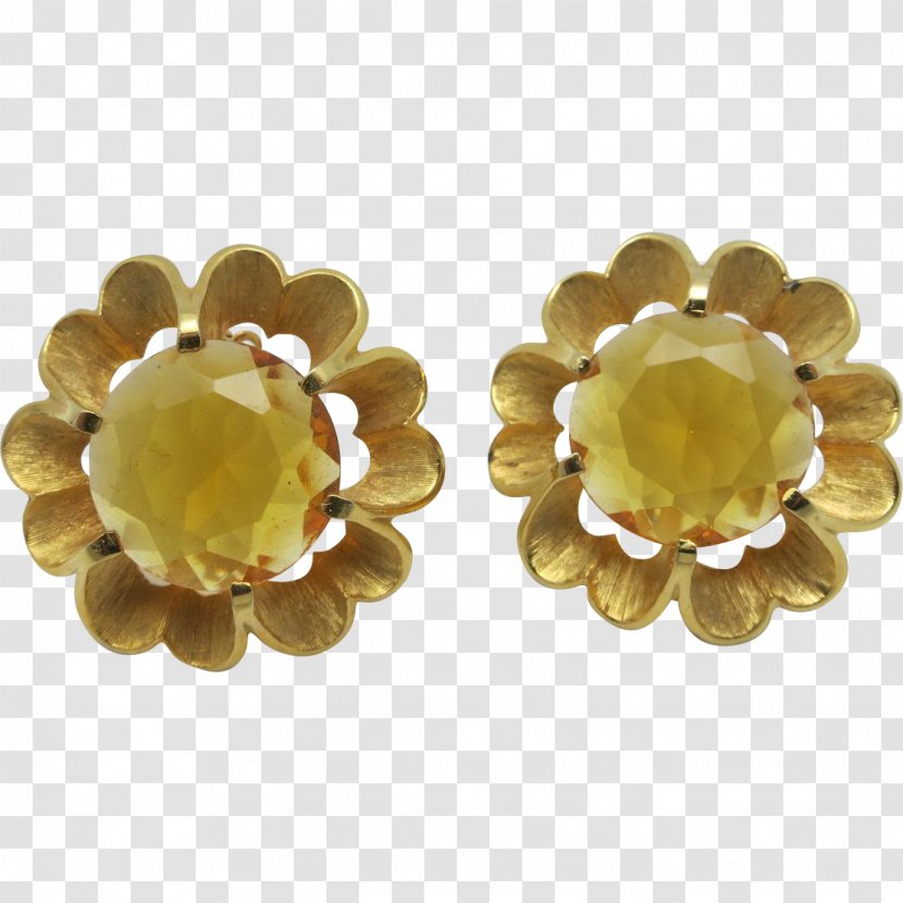Earring Gold Patience Solitaire Flower Garden - Game - Beautify Transparent PNG