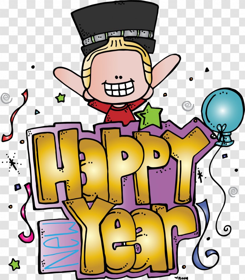 New Year's Day Eve Clip Art - Area - Happy Year Transparent PNG