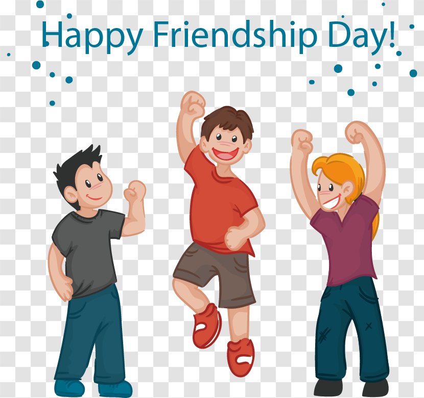 Friendship Day Drawing Cartoon - Person - Friends Vector Transparent PNG