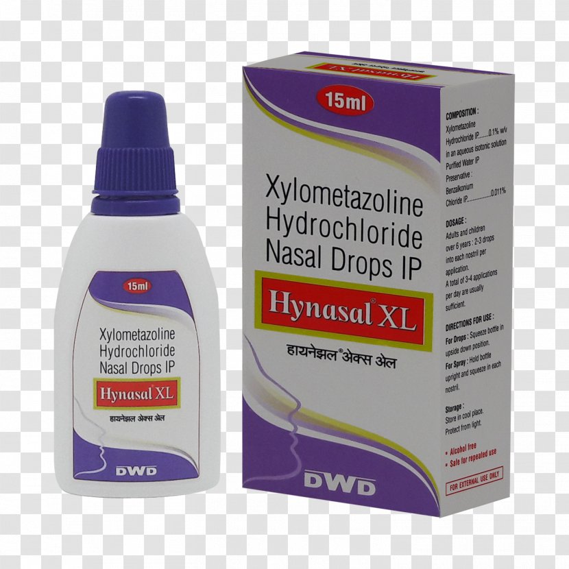 Xylometazoline Hydrochloride Nasal Spray Benzalkonium Chloride Oxymetazoline - Congestion Transparent PNG