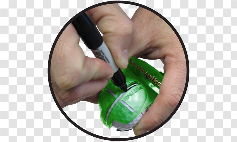 Golf Balls Putter Softspikes Ball Alignment Tool - Marker Pen Transparent PNG