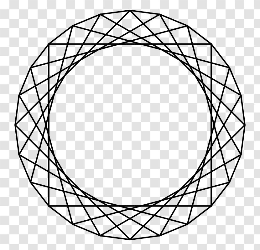Sacred Geometry Drawing - Equilateral Polygon - Design Transparent PNG
