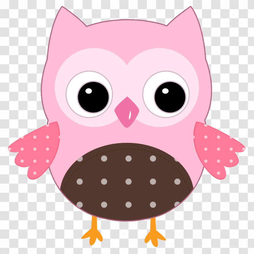 Owl Clip Art - Pink - Cute Transparent PNG