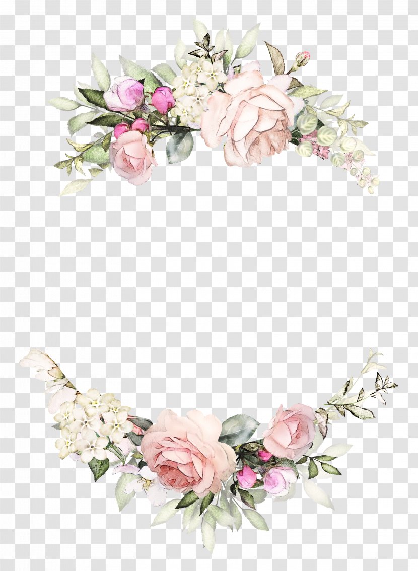 Wedding Invitation Rose Wreath Paper Floral Design - Cut Flowers - Vintage Invitations Transparent PNG