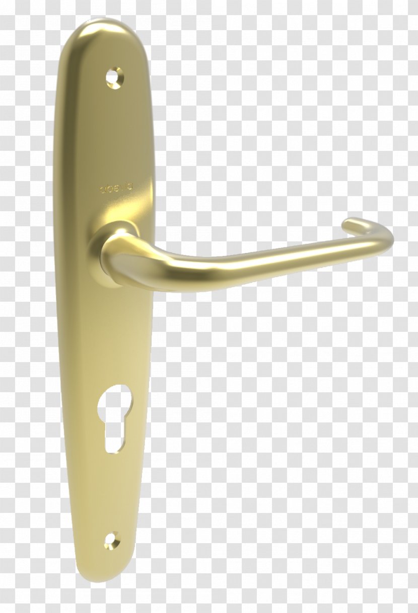 Brass Metal Material Door Handle Alloy - Computer Hardware - Plaque Transparent PNG