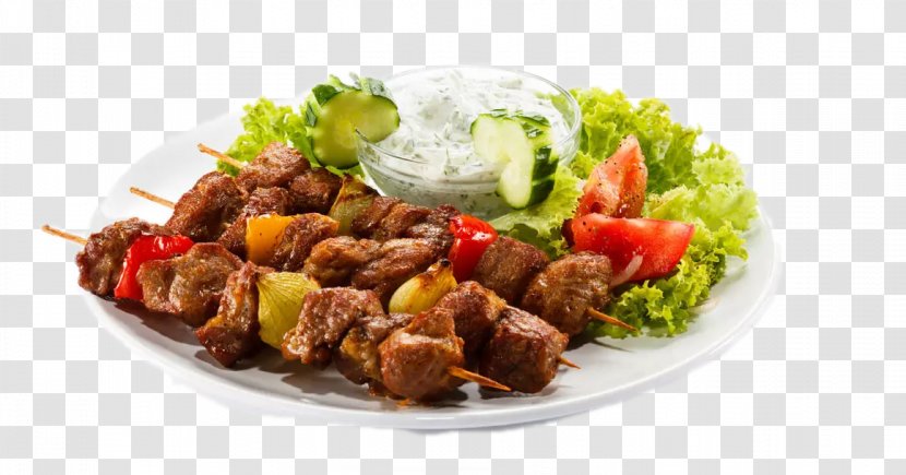 Doner Kebab Barbecue Shawarma Shish - Chicken Meat - The In Plate Transparent PNG