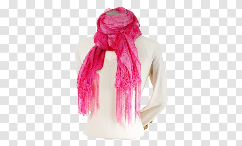 Pink M Scarf - MANDAL Transparent PNG