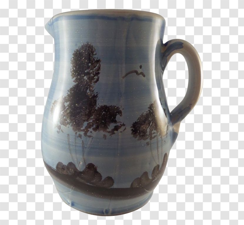 Jug Ceramic Pottery Mug Pitcher - Cobalt Transparent PNG