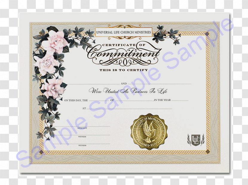 Academic Certificate Degree Diploma Wedding Invitation - Commitment Transparent PNG