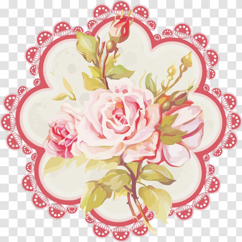 Floral Design Garden Roses Decoupage Image Flower - Rosa Centifolia Transparent PNG