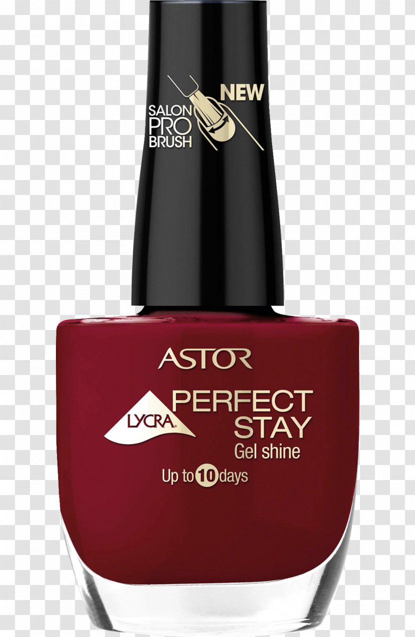 Nail Polish Lacquer Astor Gel Shine Perfect Stay Lycra 305 Lacque IT Red Cosmetics - Spandex Transparent PNG